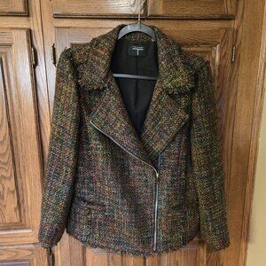 Tahari Tweed Zipper Jacket